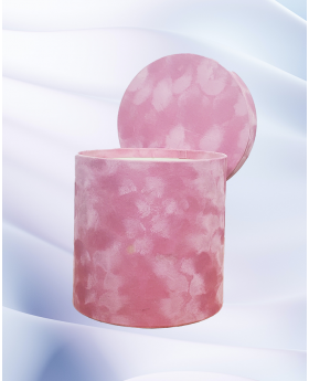 Rounded velvet luxury Coverd Pink Box