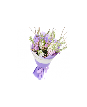 EXPRESS HYPERICUM AND LAVENDER MIXED BOUQUET