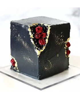 Marble Effect Chocolate Cake