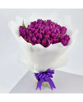 Purple Tulip Grand Bouquet