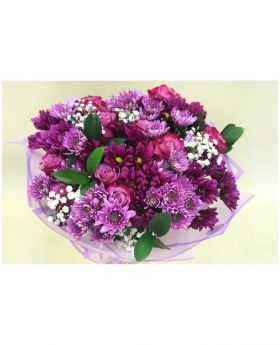 EXPRESS Purple Chrys Bouquet