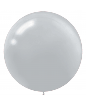 Pearlized Silver Latex Balloon