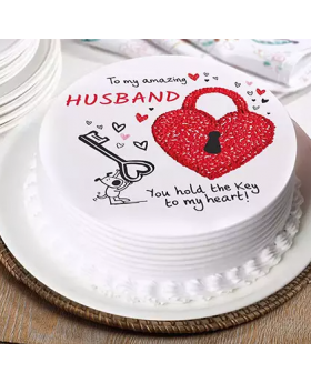 Key To My Heart My Husband Cake