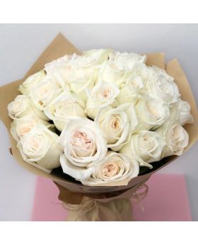 BOUQUET 40 WHITE ROSES