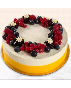 Yummy Vanilla Berry Delight Cake