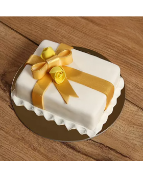 Designer Gift Wrapped Mono Cake