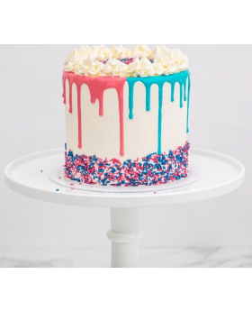 Sprinkles Gender Reveal Cake