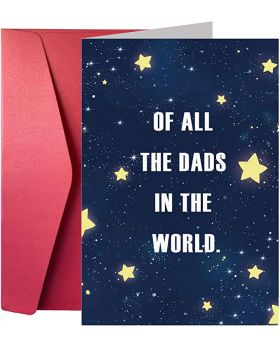 Birthday Card for Father, Fathers Day Card, Happy Birthday Card for Dad from Son Daughter, Of All the Dads In The World, You're The Greatest