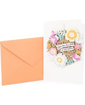 Birthday Card (Removable Floral Wreath)