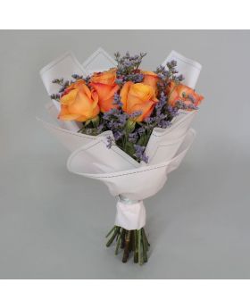 BOUQUET ORANGE ROSES